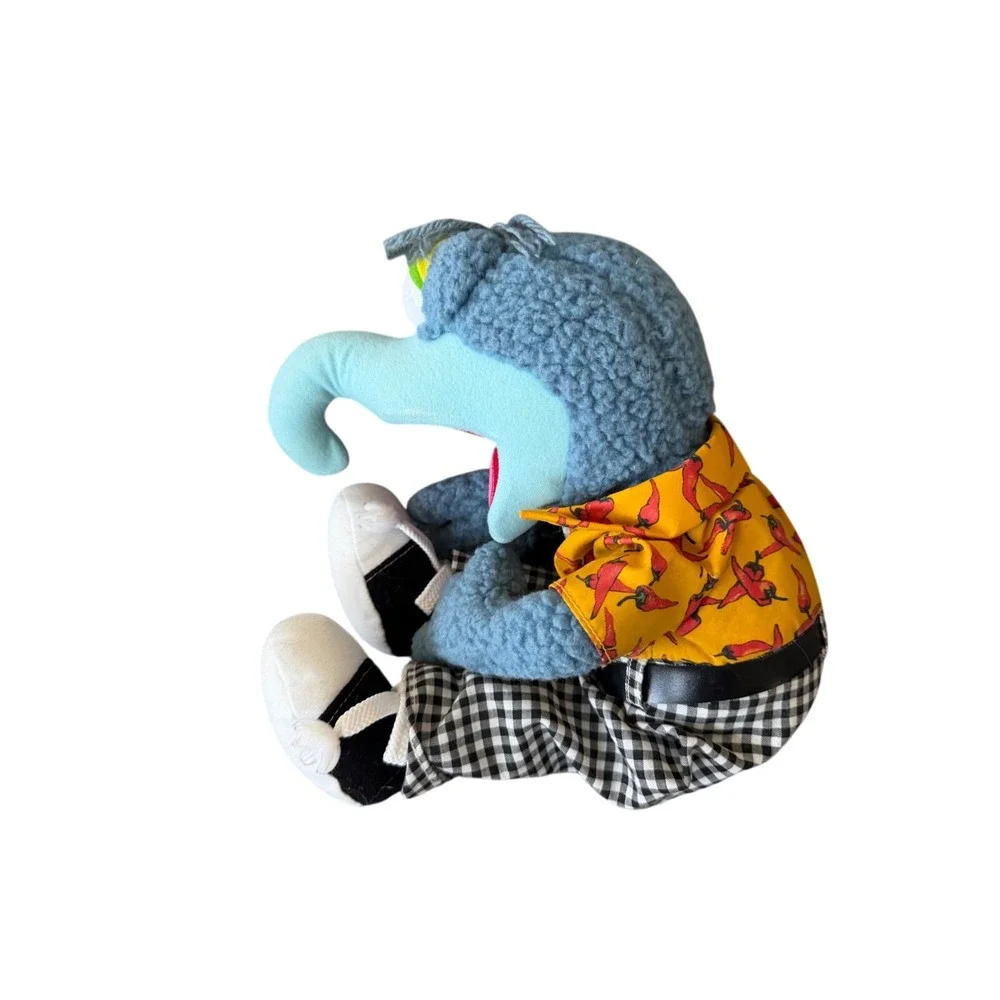 Disney The‎ Muppets Gonzo the Great Plush Chili Pepper Shirt Checkered Pants 18
